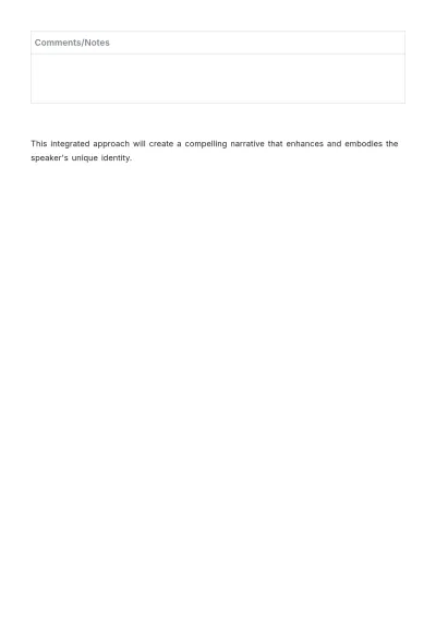 Free Oral Presentation Evaluation Template to Edit Online