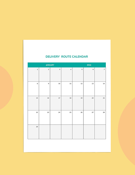 Free Delivery Route Planner Template to Edit Online