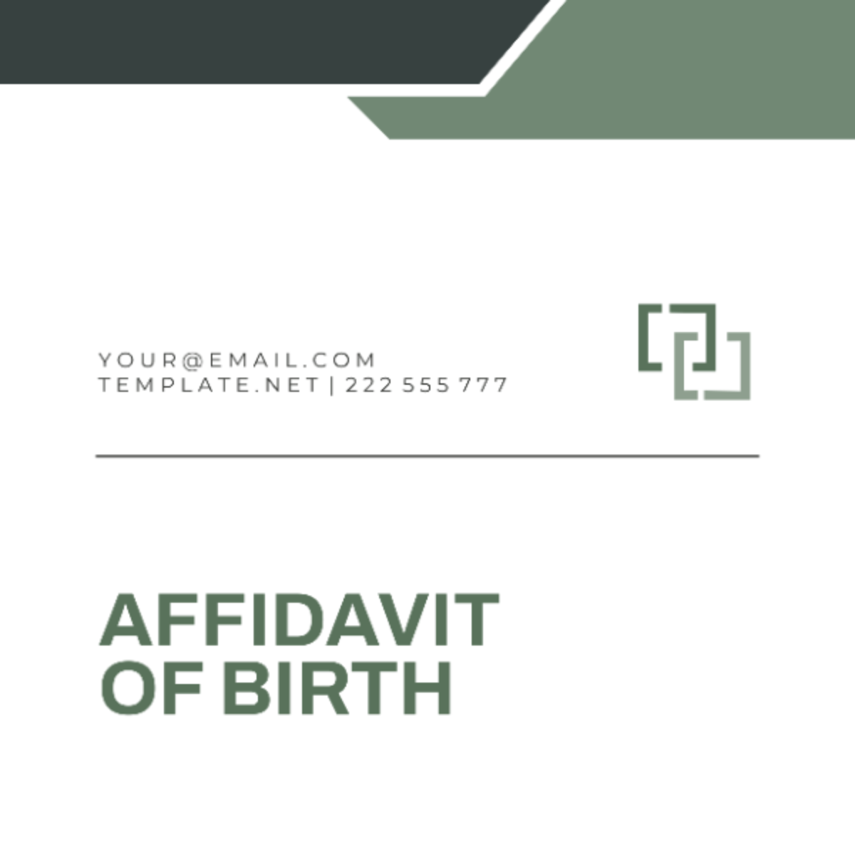 Kentucky Affidavit of Birth Template - Edit Online & Download