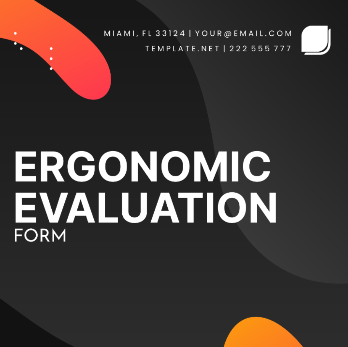 Free Ergonomic Evaluation Template