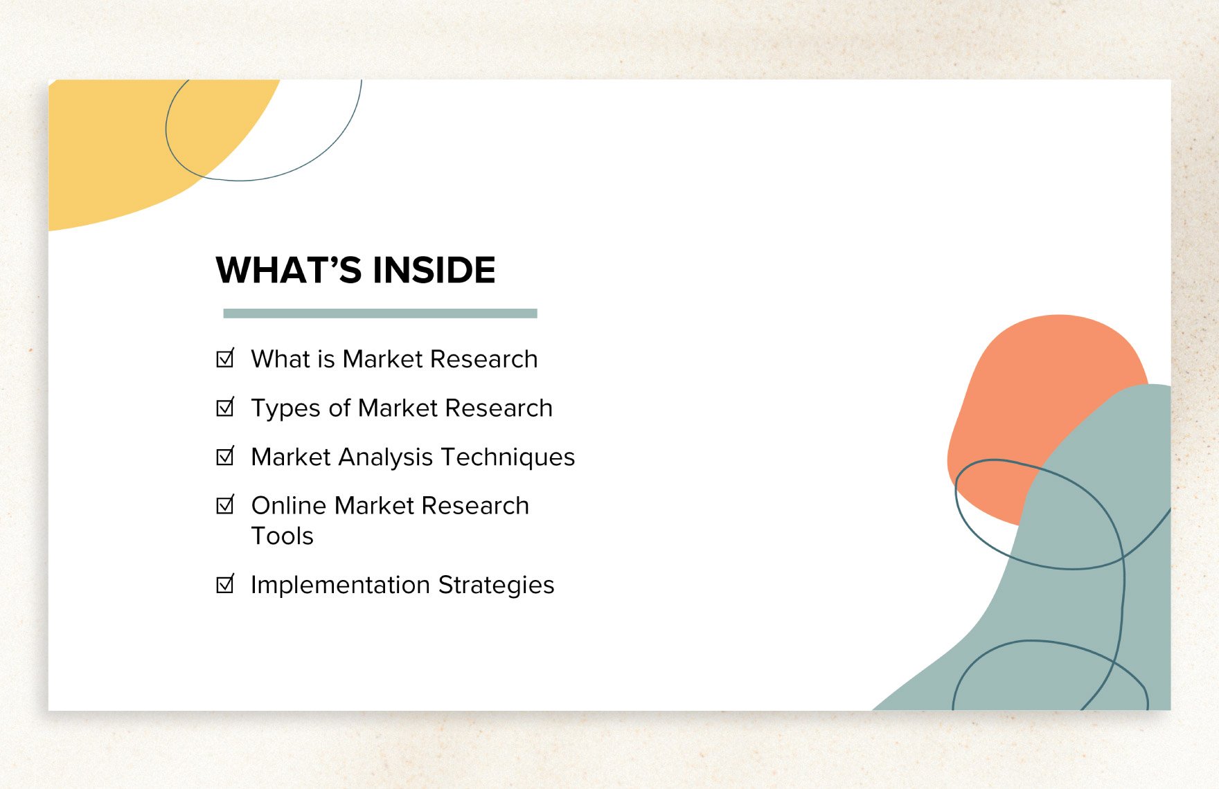 Market Research and Analysis Presentation Template