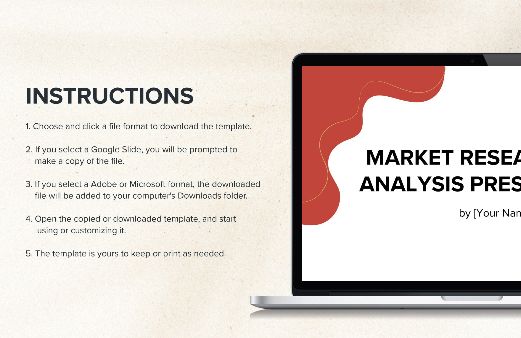 Market Research and Analysis Presentation Template