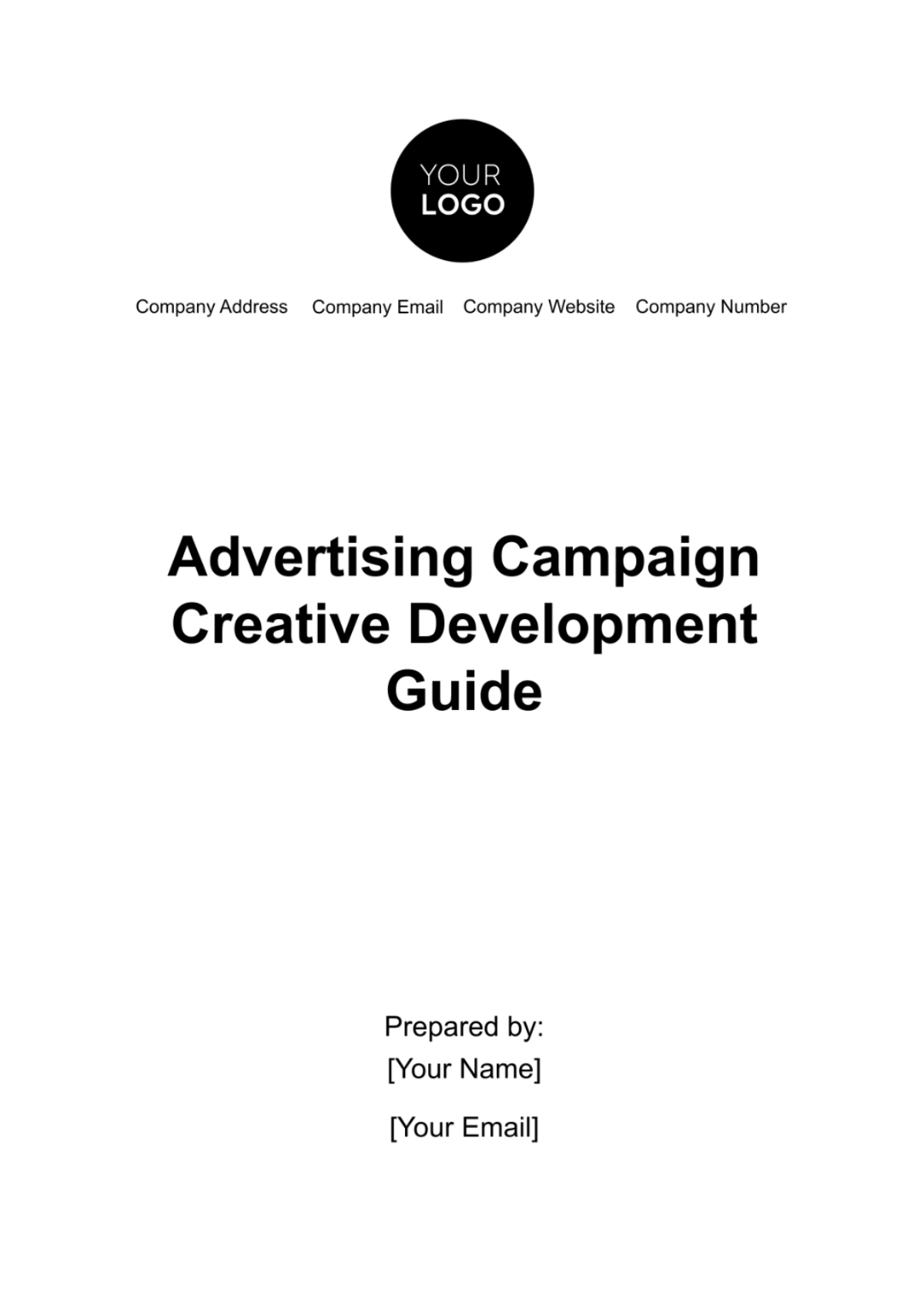 Advertising Campaign Creative Development Guide Template - Edit Online & Download