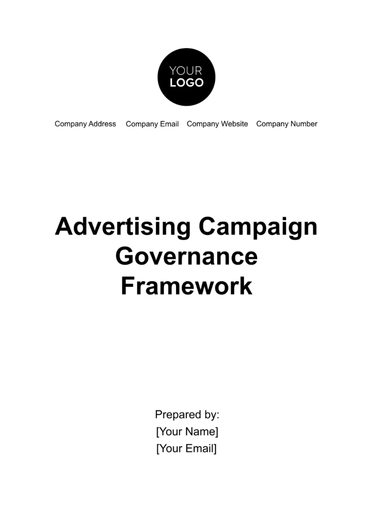 Free Advertising Campaign Governance Framework Template