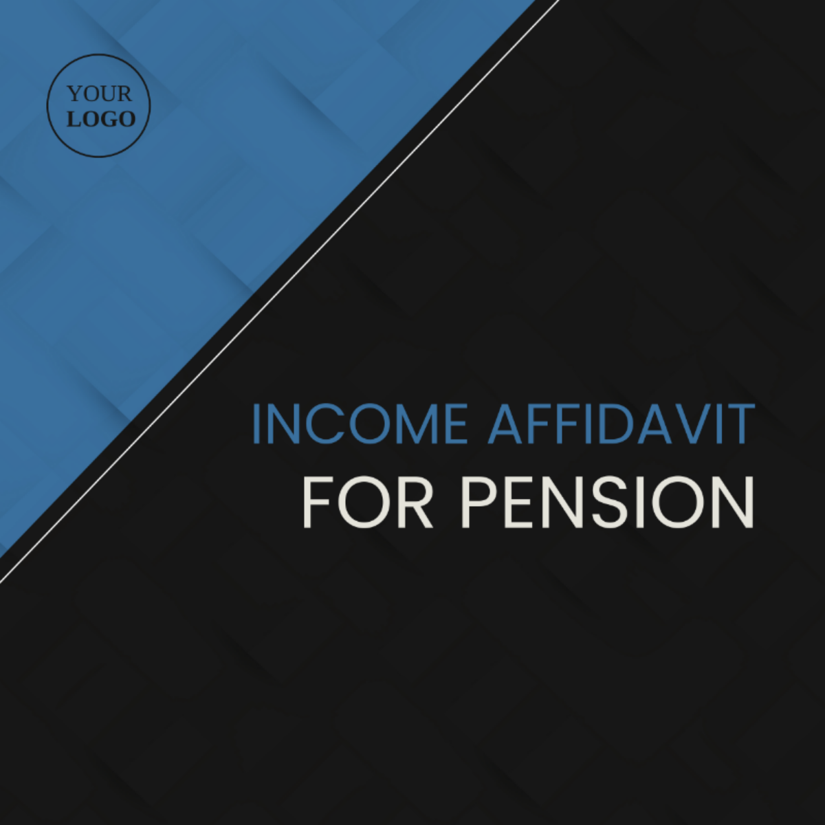 Income Affidavit For Pension Template