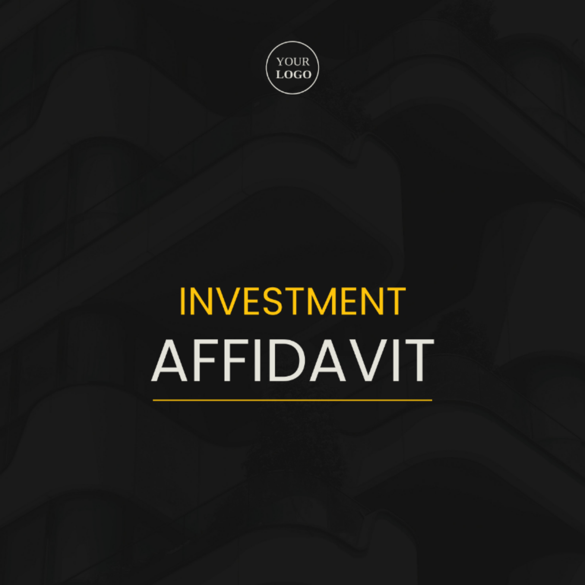 Investment Affidavit Template