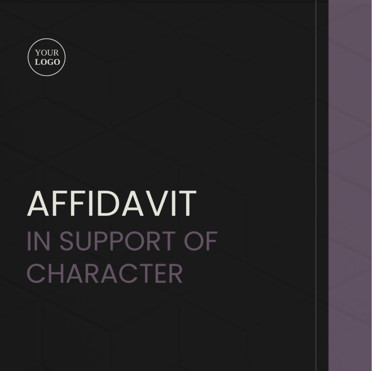 Affidavit in Support of Character Template - Edit Online & Download