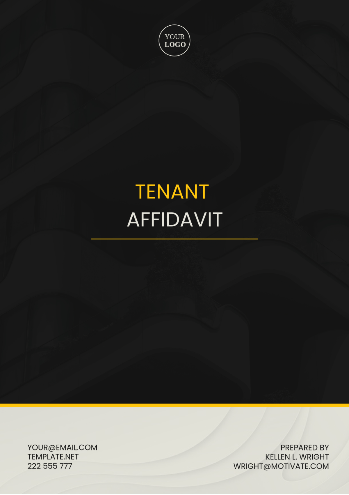 Tenant Affidavit Template - Edit Online & Download