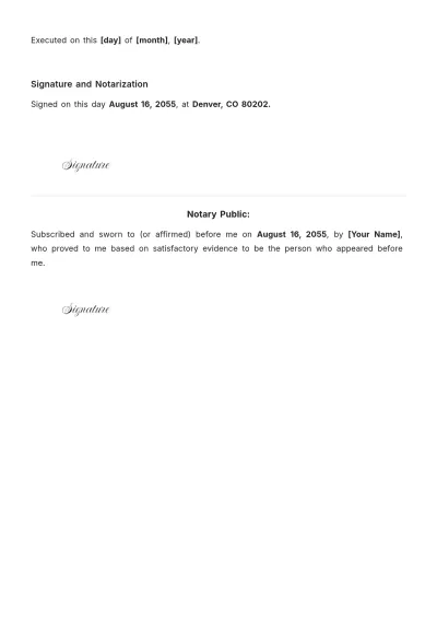 Free Tenant Affidavit Template to Edit Online