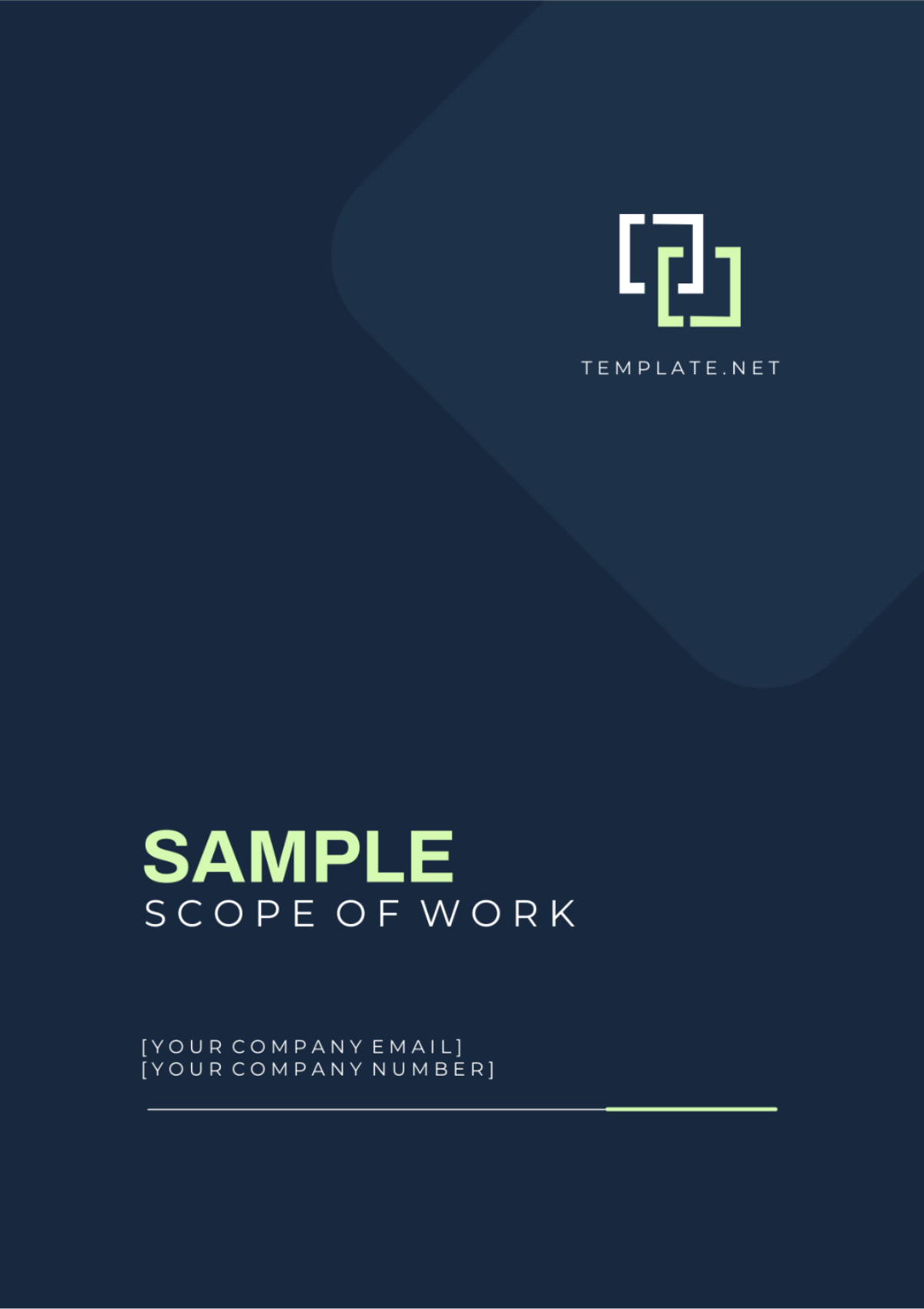 Sample Scope of Work Template