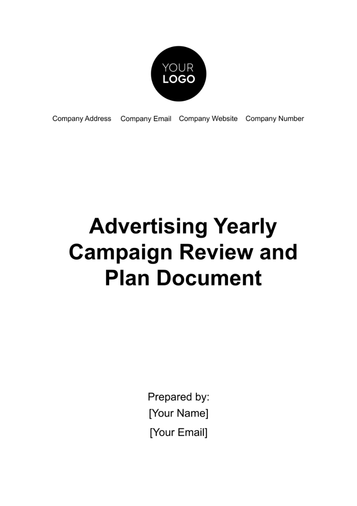 Advertising Yearly Campaign Review and Plan Document Template - Edit Online & Download