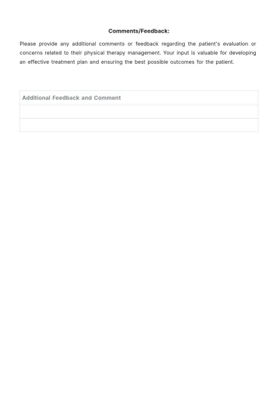 Free Acute Care Physical Therapy Evaluation Template to Edit Online