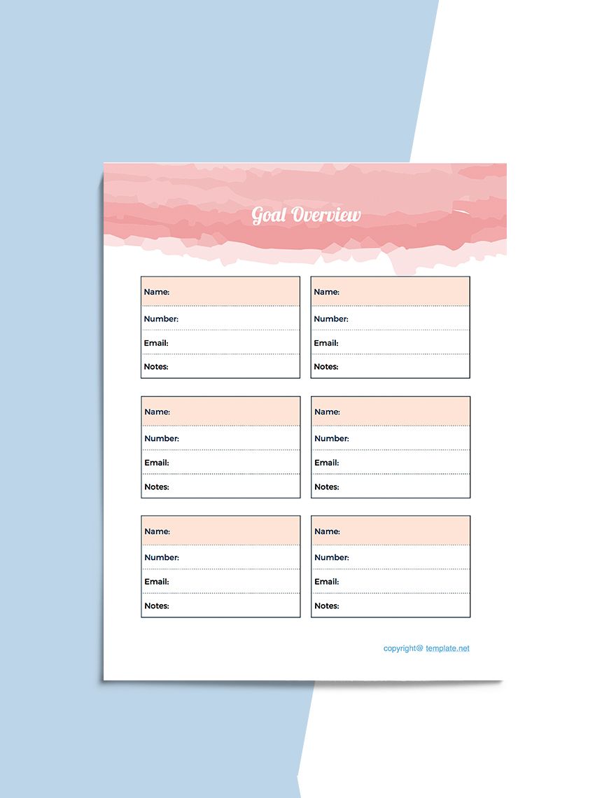Simple Life Planner Template