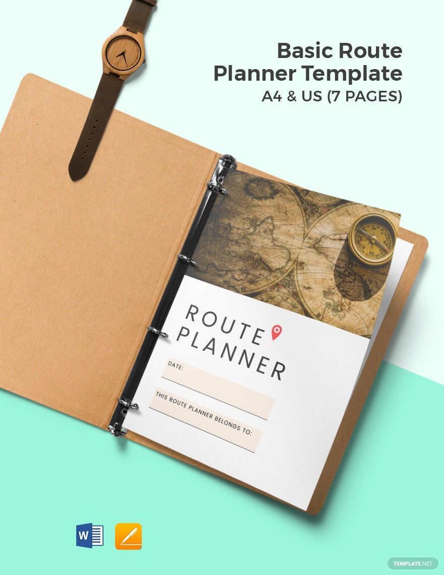 Free Basic Route Planner Template