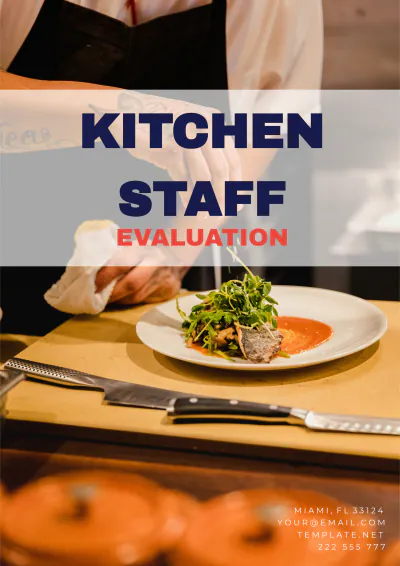 Free Kitchen Staff Evaluation Template to Edit Online
