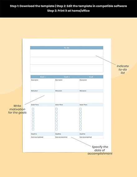 Blank Life Planner Format