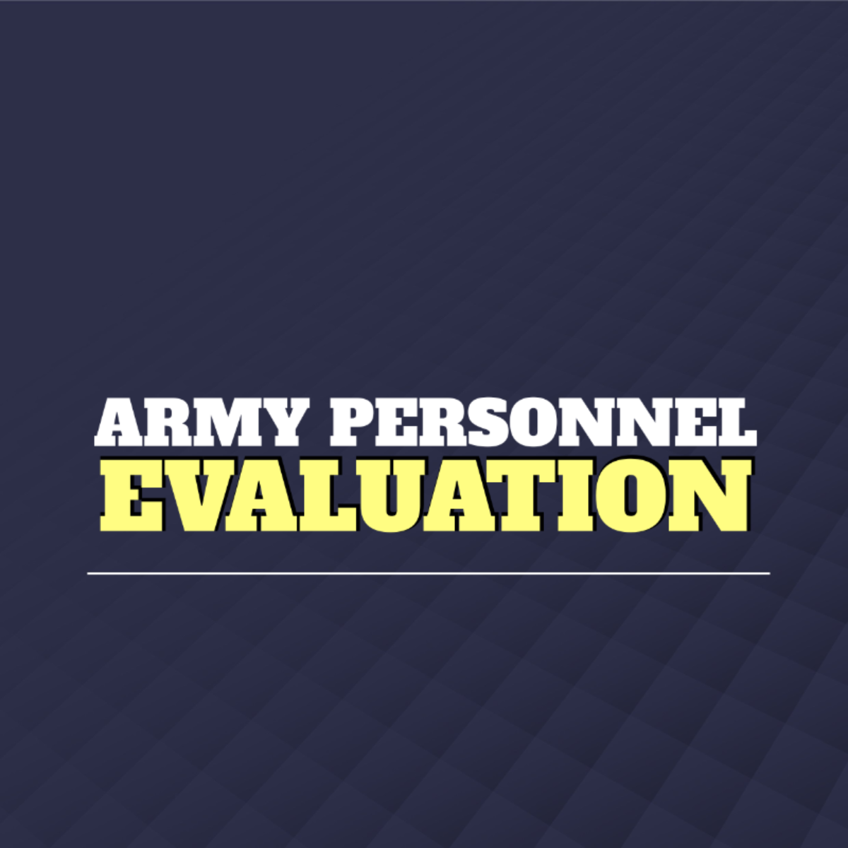 Army Evaluation Template