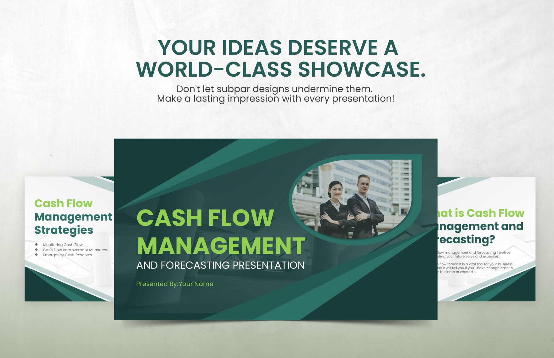 Cash Flow Management and Forecasting Presentation Template