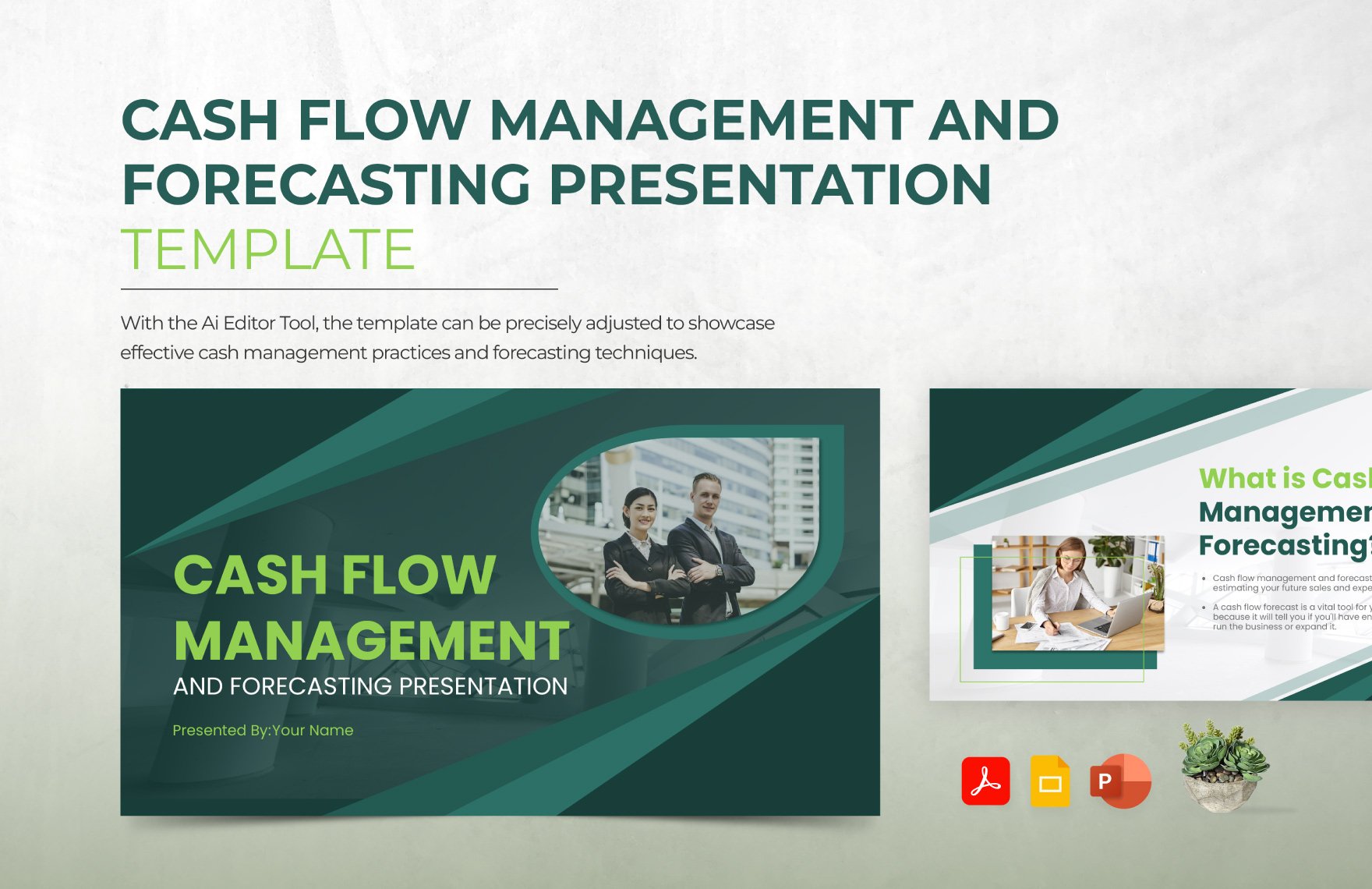 Free Cash Flow Management and Forecasting Presentation Template