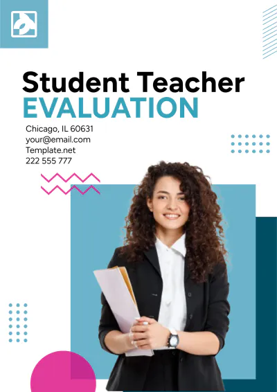 Free Student Teacher Evaluation Template to Edit Online