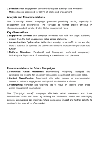 Free Social Media Advertising Response Template to Edit Online