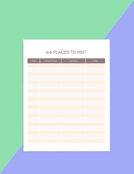 Free Printable Trip Planner Template to Edit Online