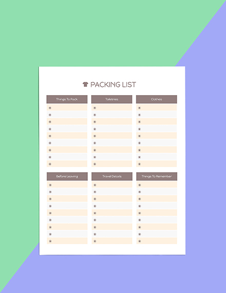 Free Printable Trip Planner Template to Edit Online