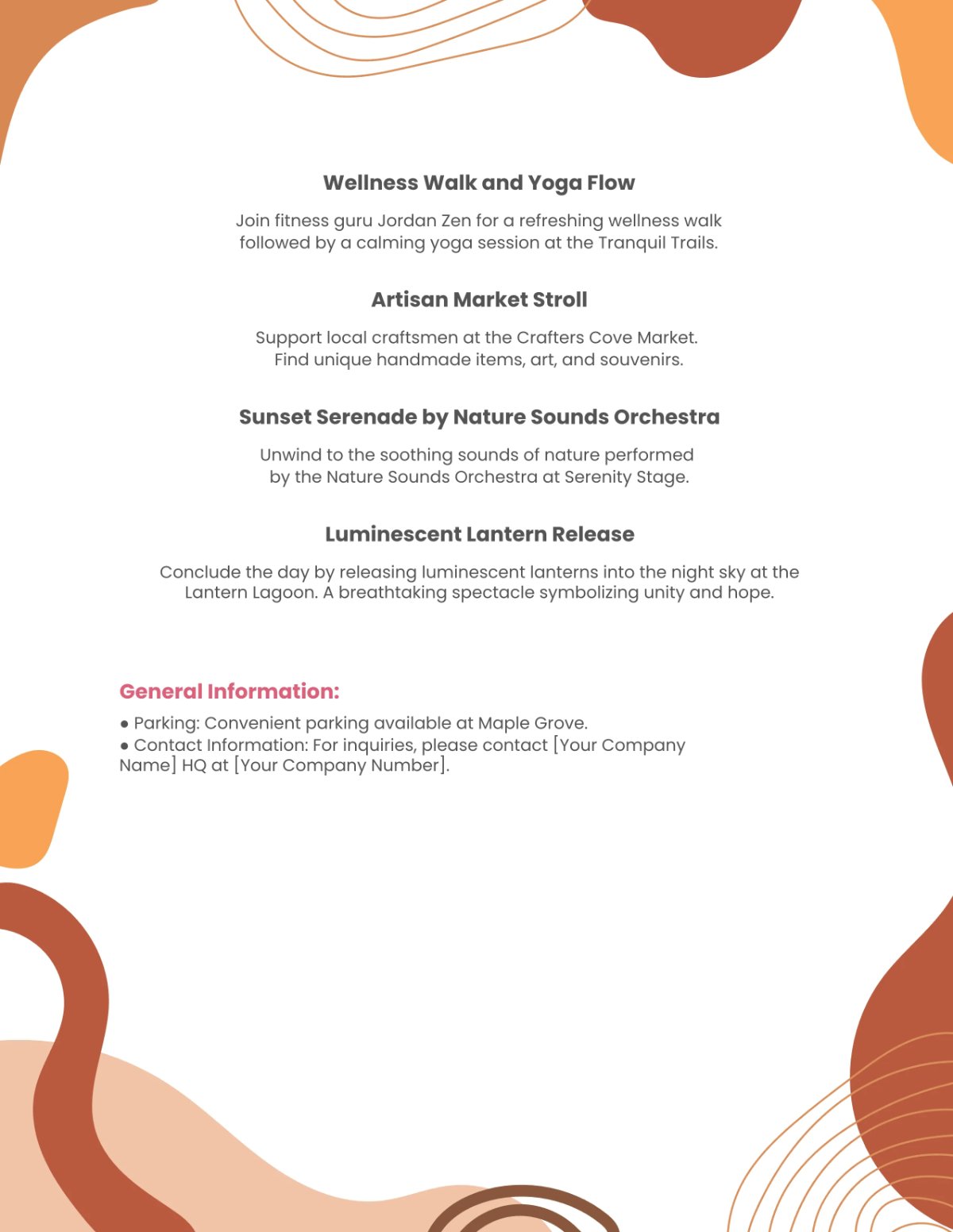 Free Program Design Template to Edit Online