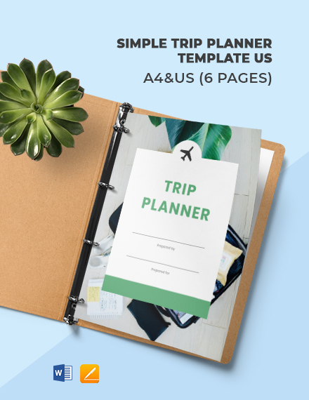 FREE Business Trip Planner Template - PSD | Illustrator