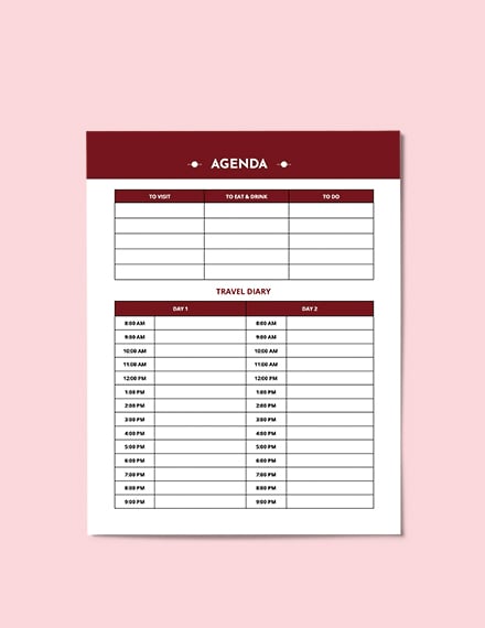 Company Vacation Planner Template