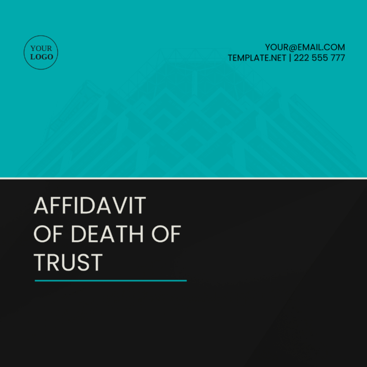 Affidavit of Death of Trust Template - Edit Online & Download