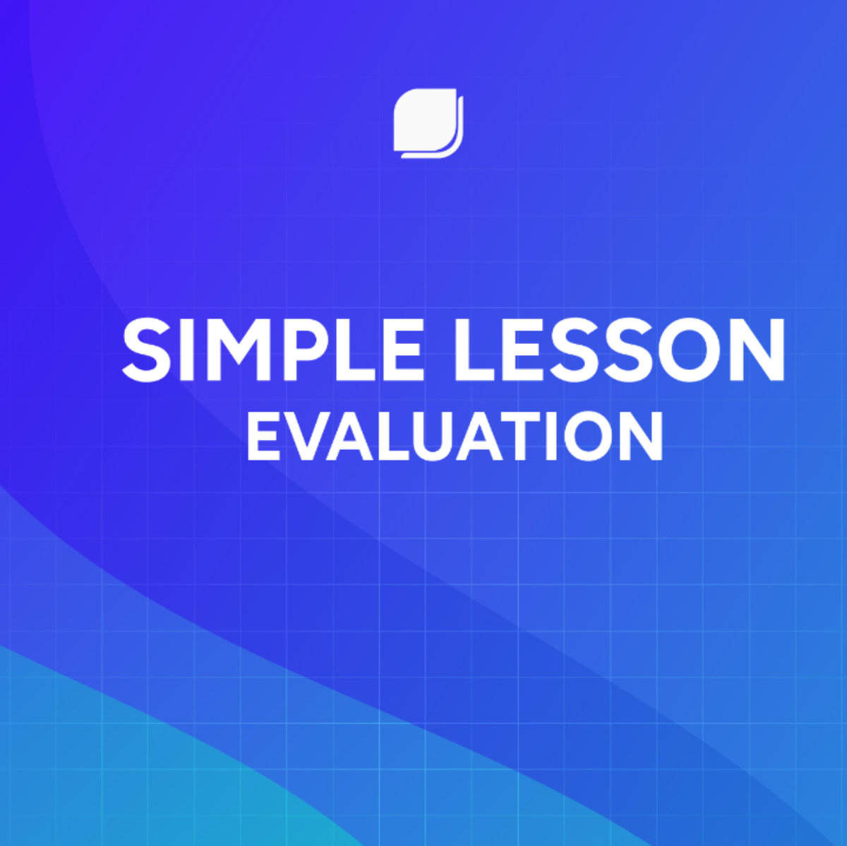 Simple Lesson Evaluation Template
