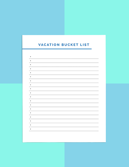 Family Vacation Planner template Sample