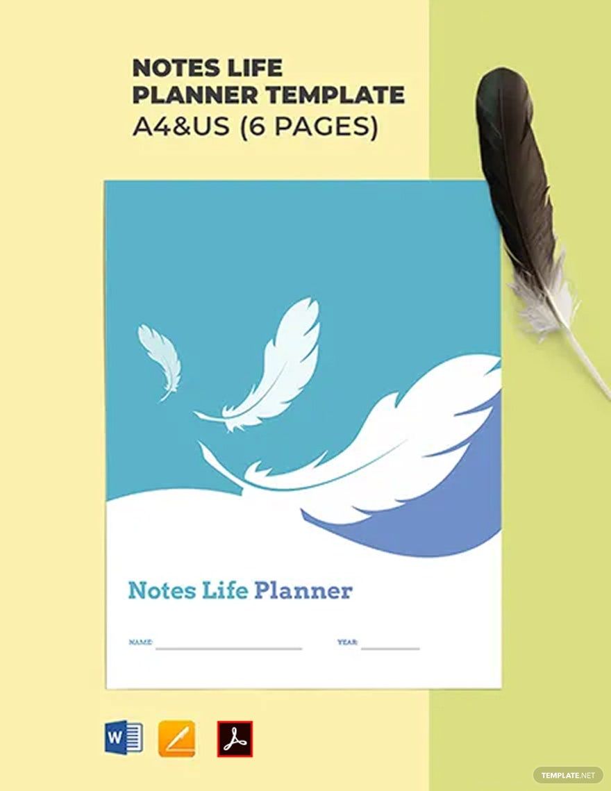 Free Notes Life Planner Template