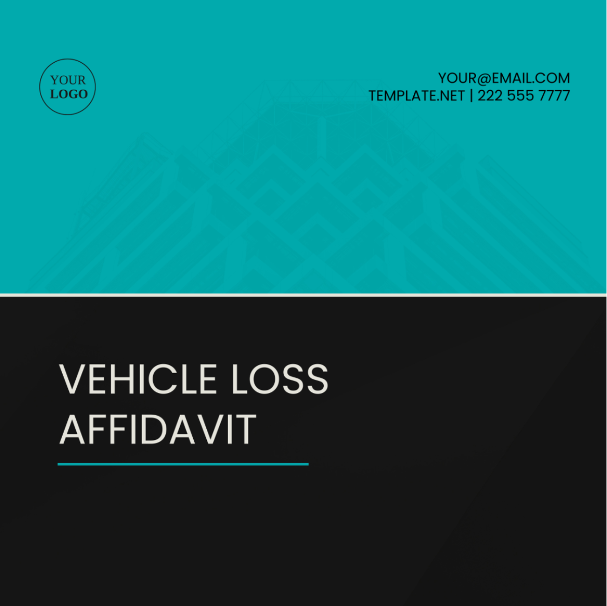 Vehicle Loss Affidavit Template - Edit Online & Download