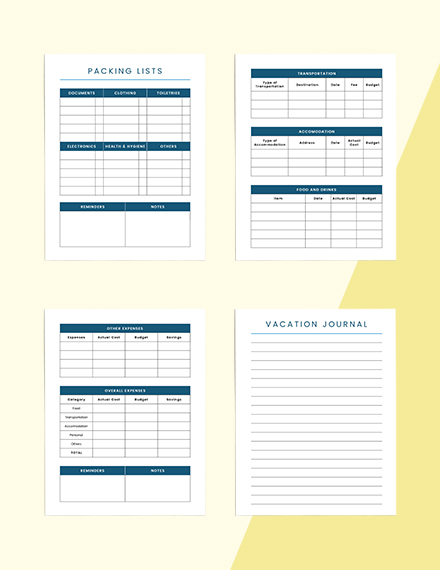Employee Vacation Planner Sample