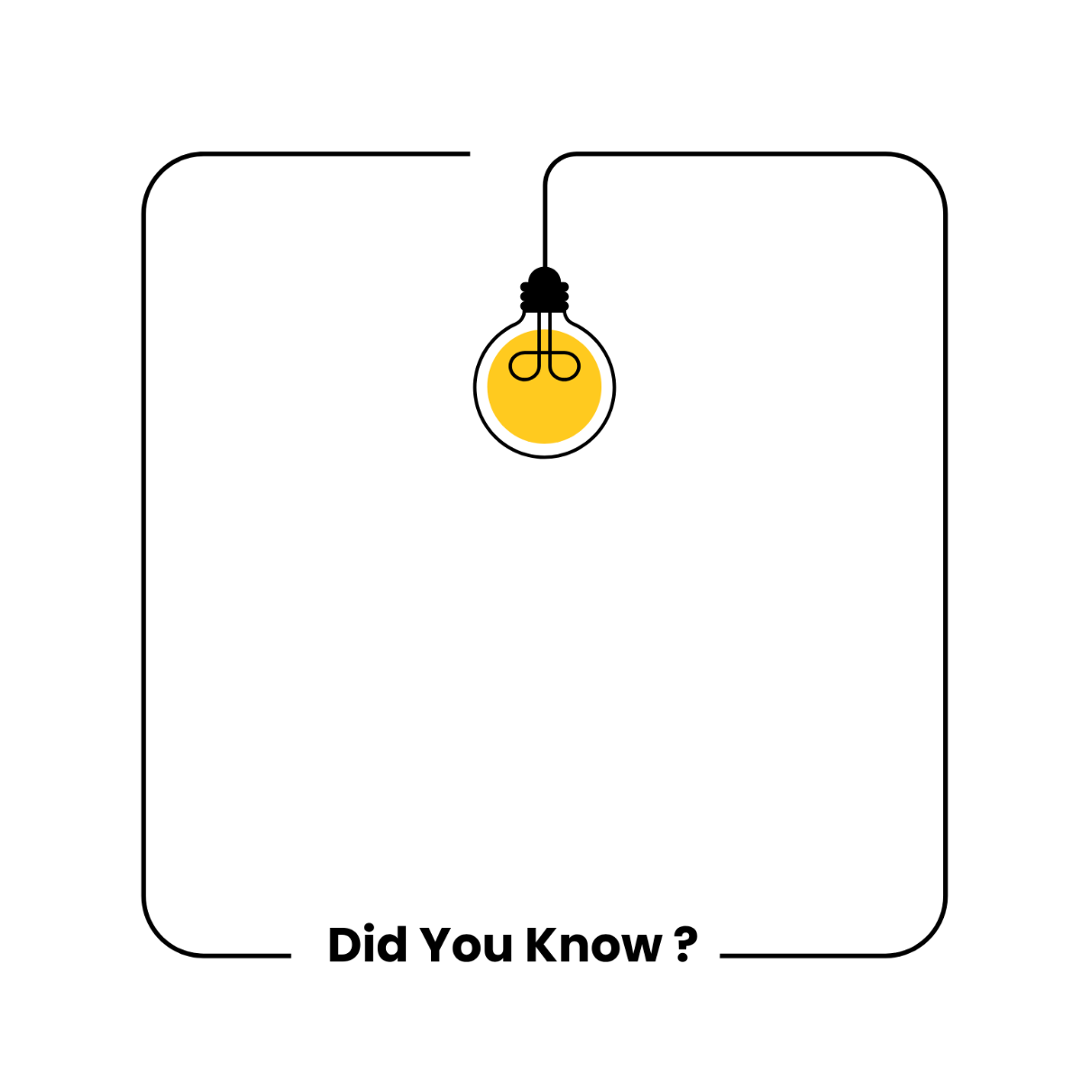 Did You Know Icon Template