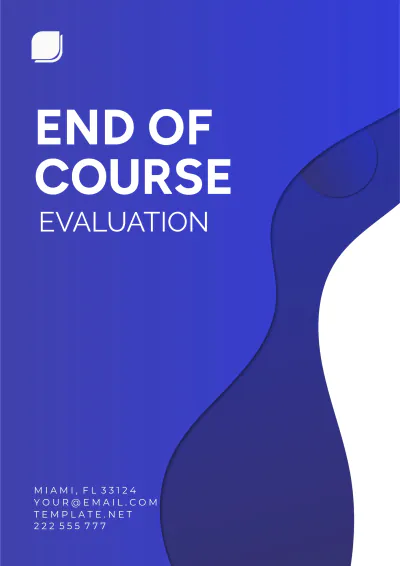 Free End Of Course Evaluation Template to Edit Online