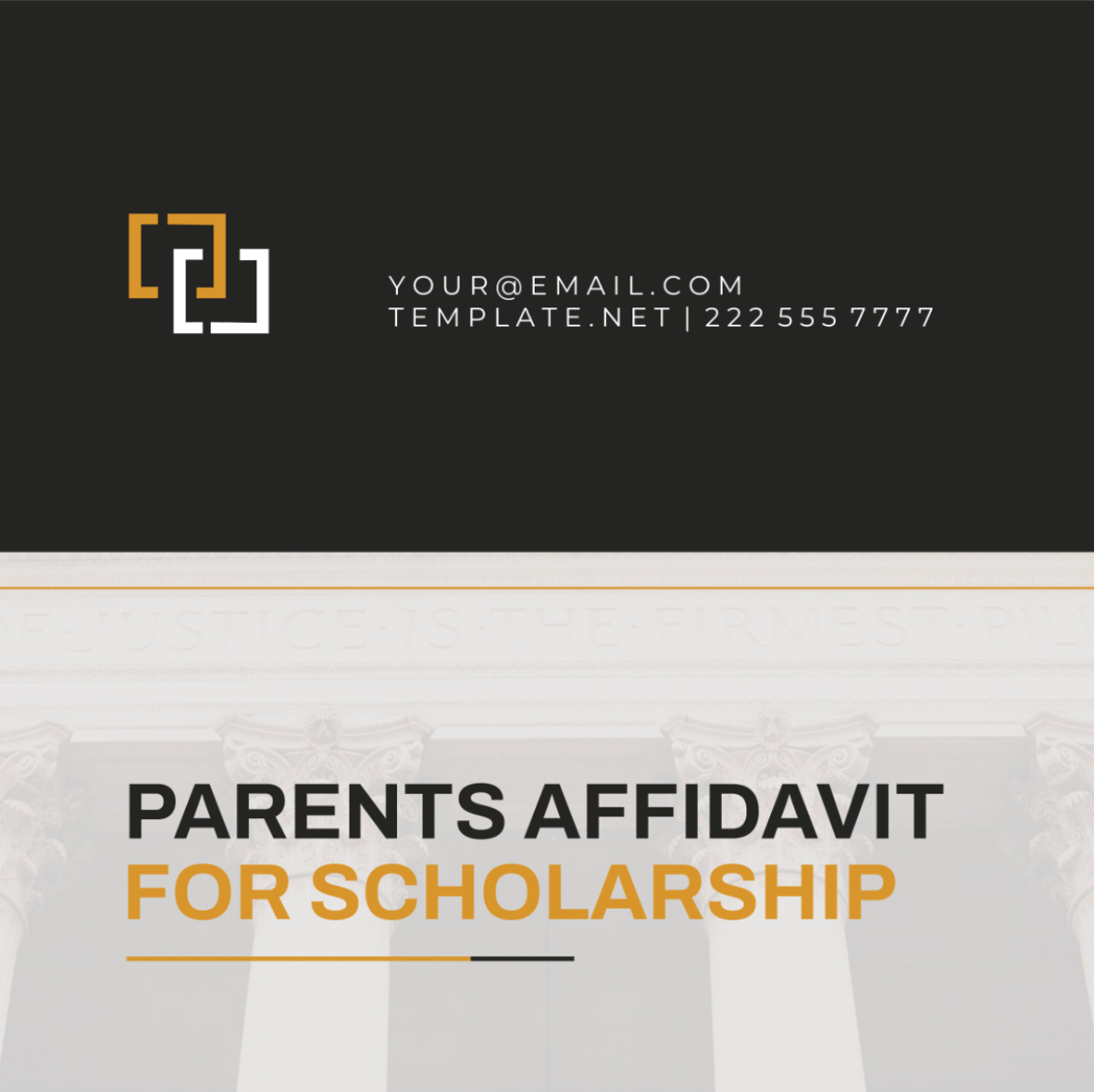 Parents Affidavit for Scholarship Template - Edit Online & Download