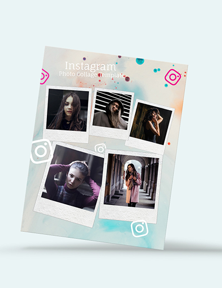 Free Instagram Design Photo Collage Template to Edit Online