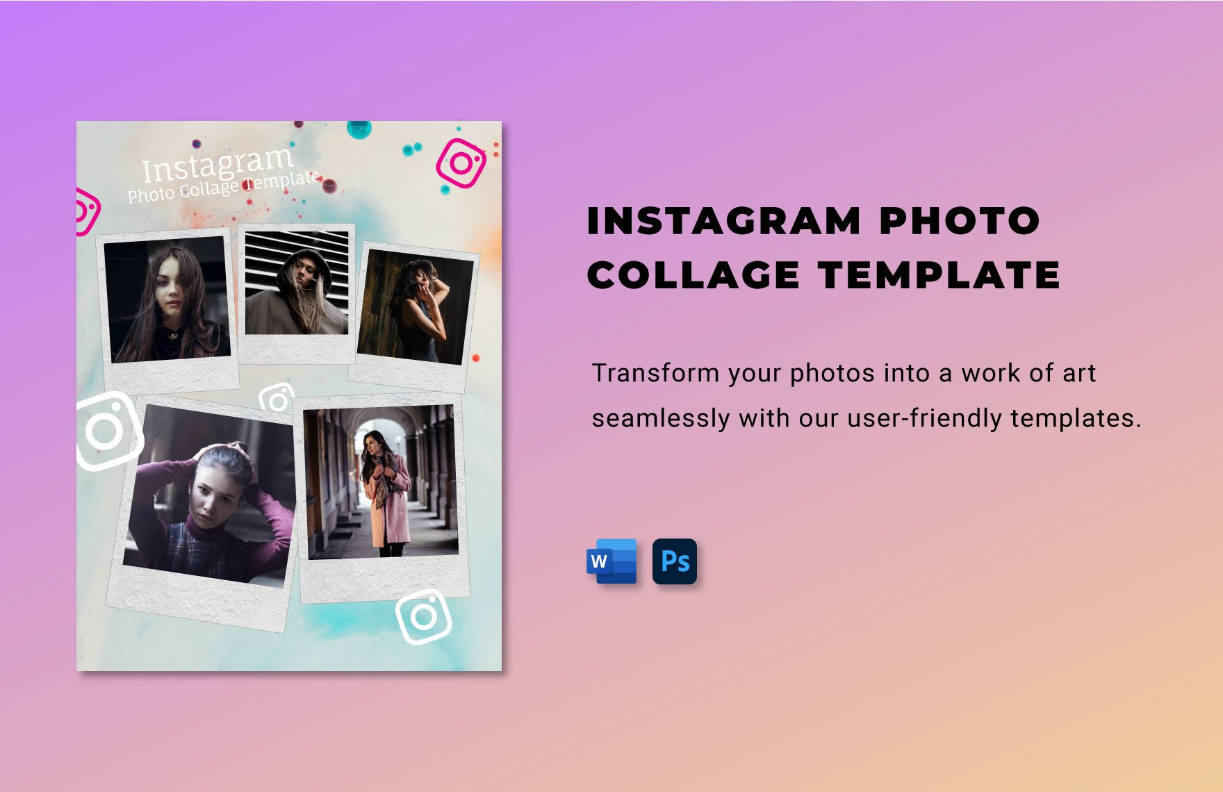 Instagram Photo Collage Template