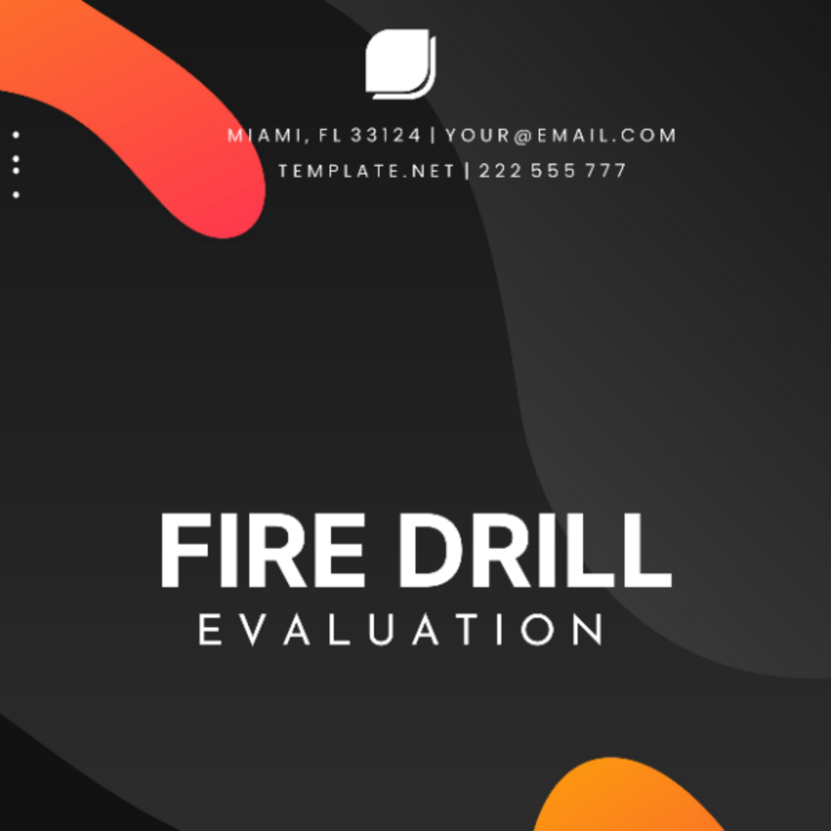 Fire Drill Evaluation Template