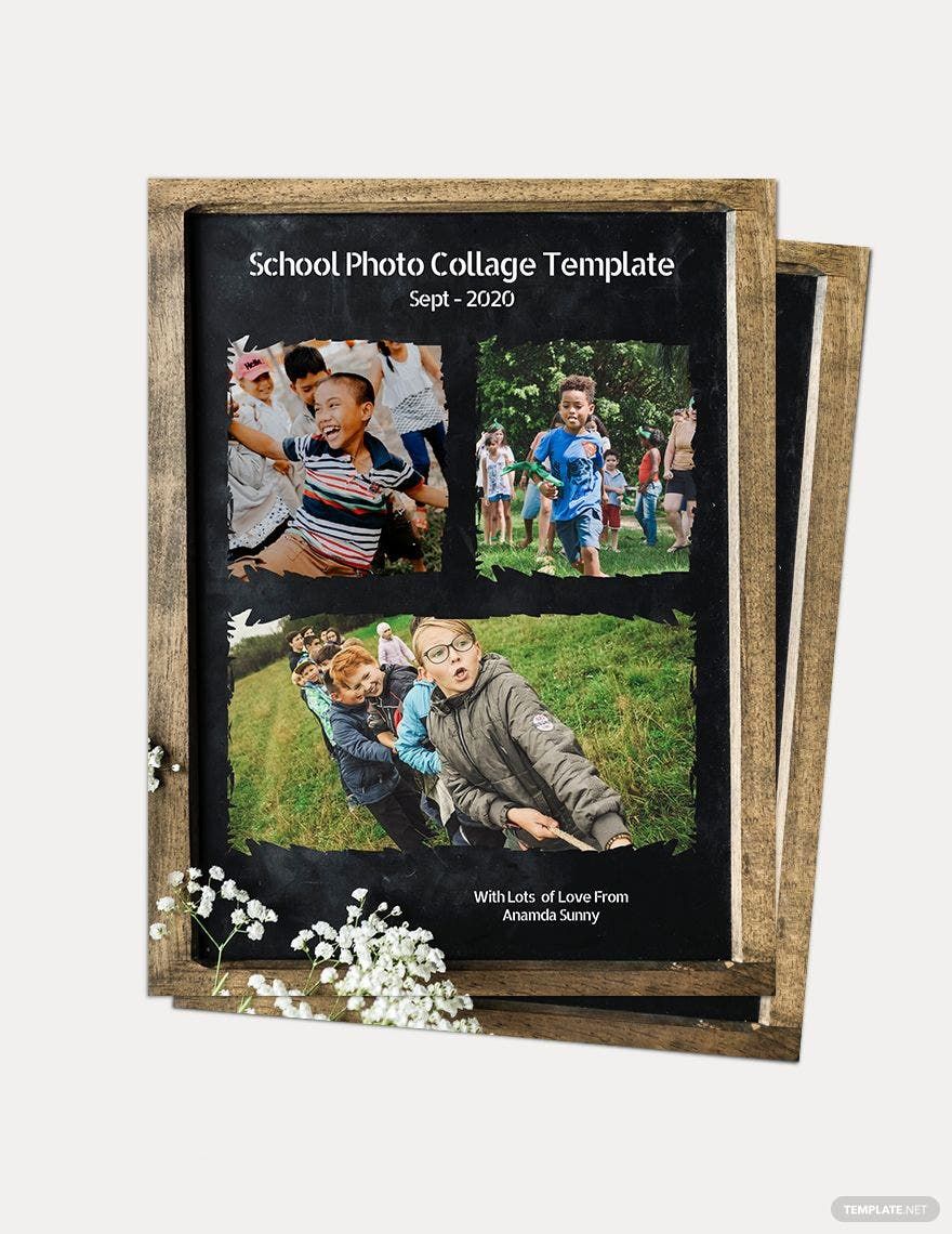 School Photo Collage Template