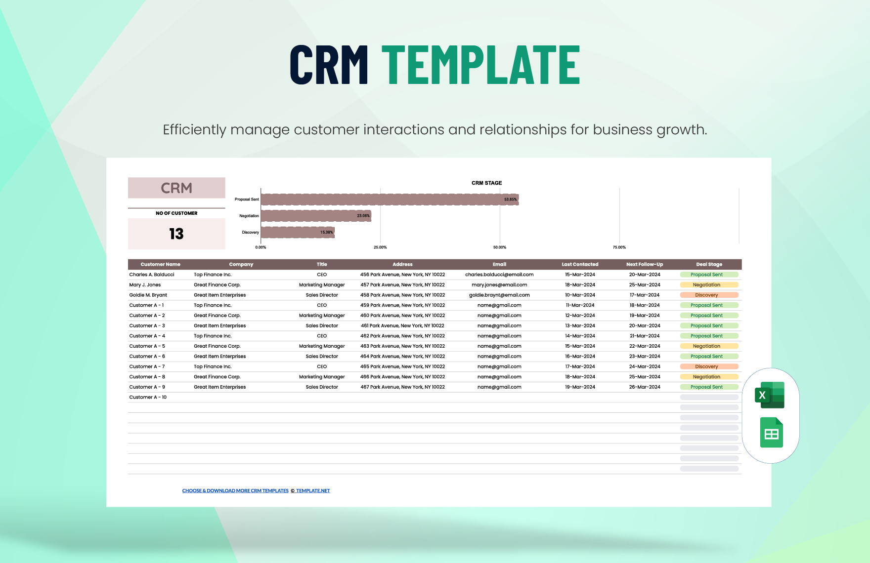 Free CRM Template