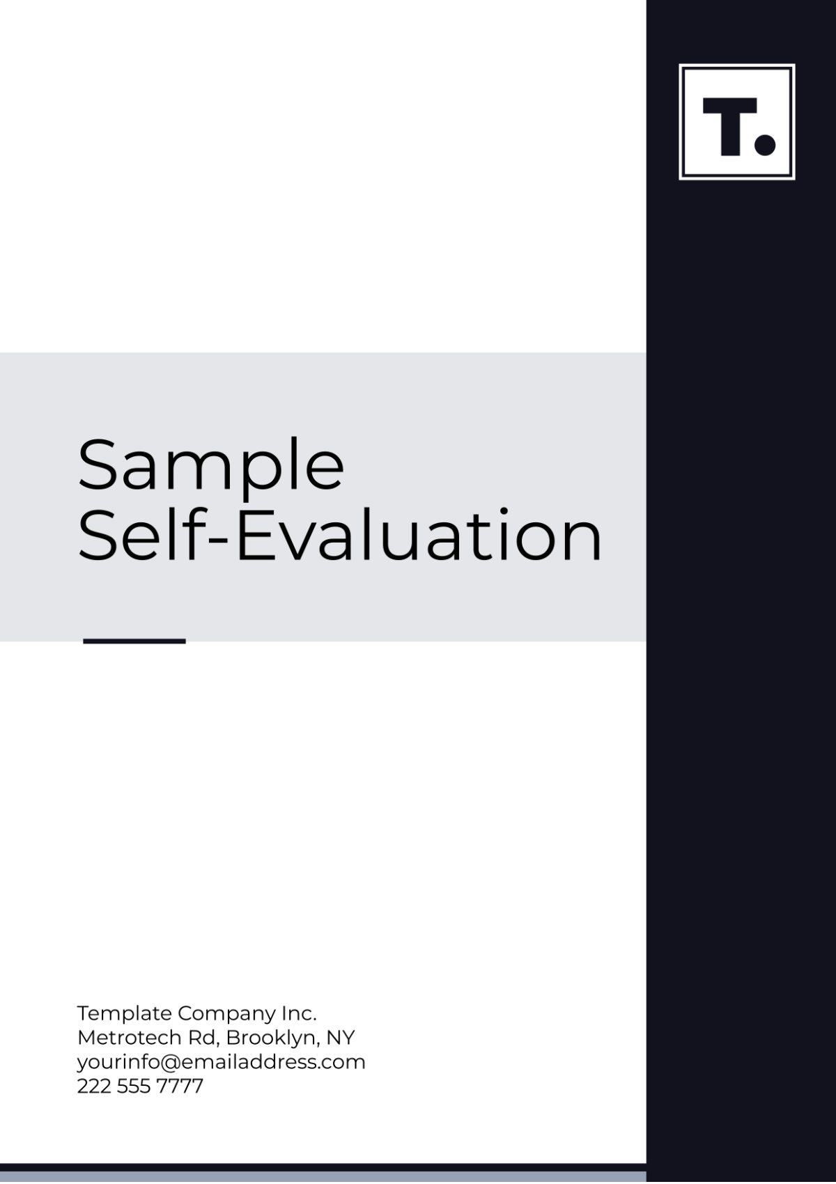 Sample Self-Evaluation Template - Edit Online & Download