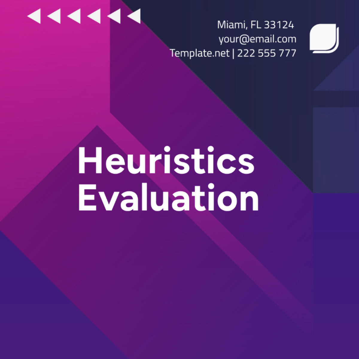 Heuristics Evaluation Template