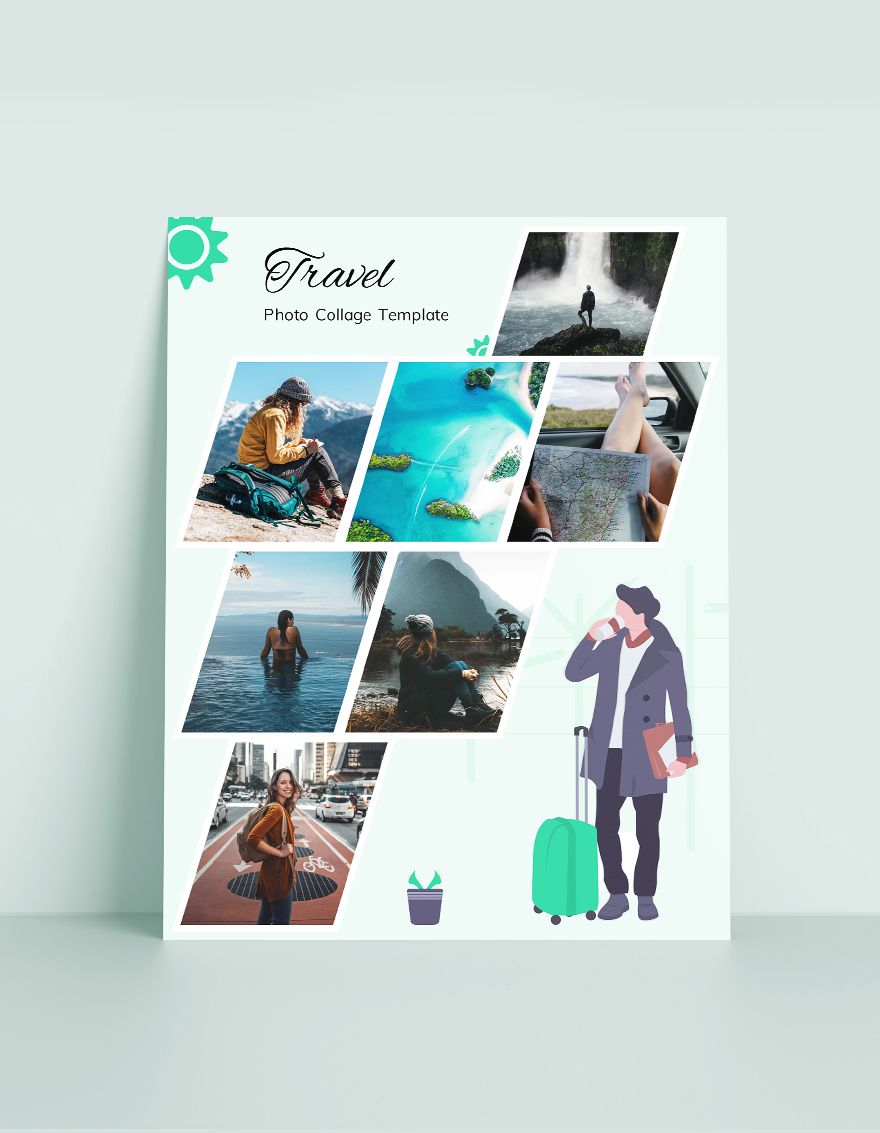 Travel Photo Collage Template