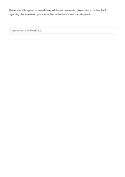 Free Pediatric Physical Therapy Evaluation Template to Edit Online