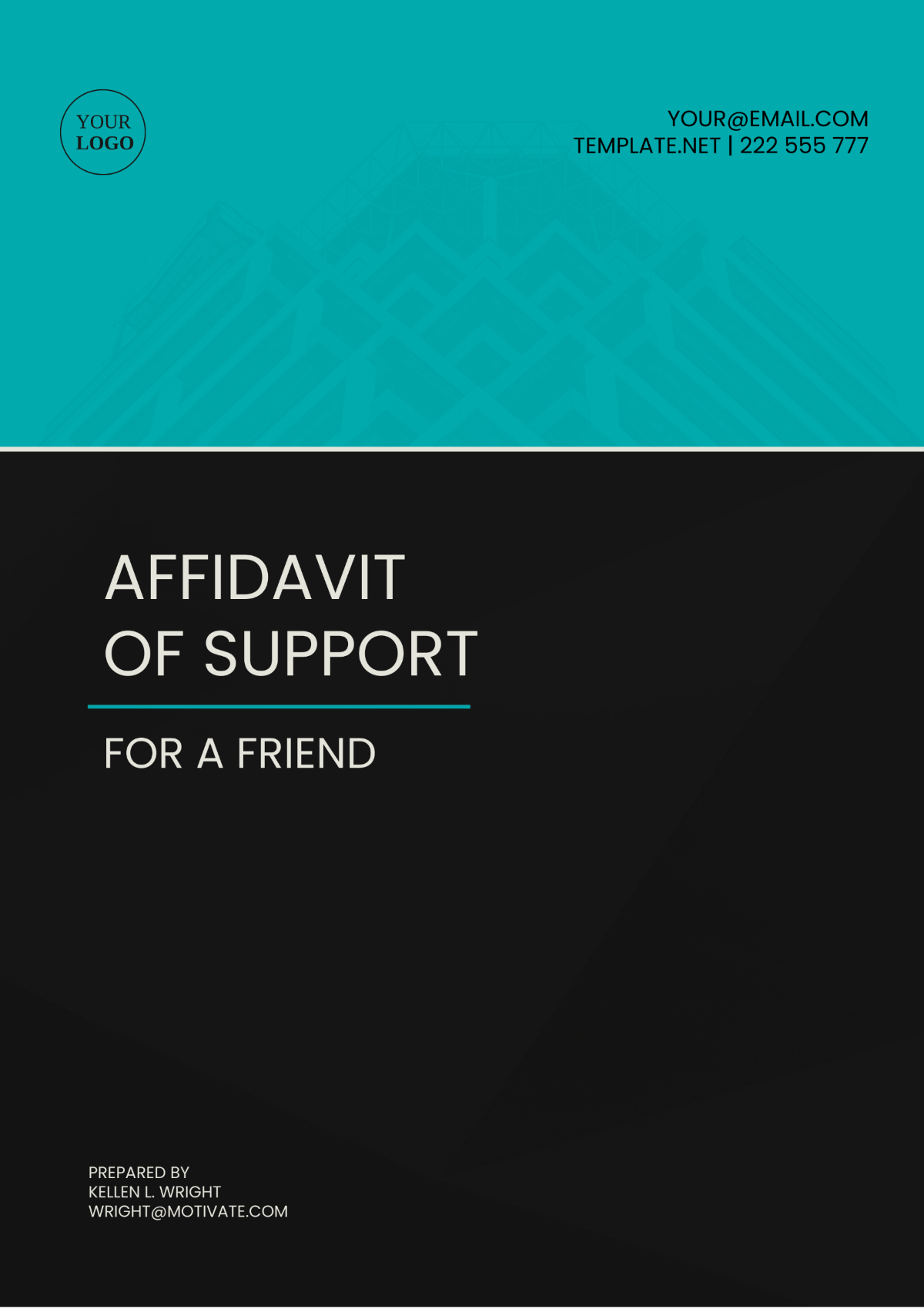 Affidavit of Support for a Friend Template - Edit Online & Download