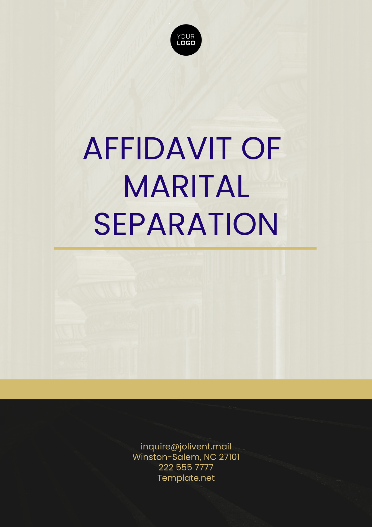 Printable Affidavit of Marital Separation Template - Edit Online & Download